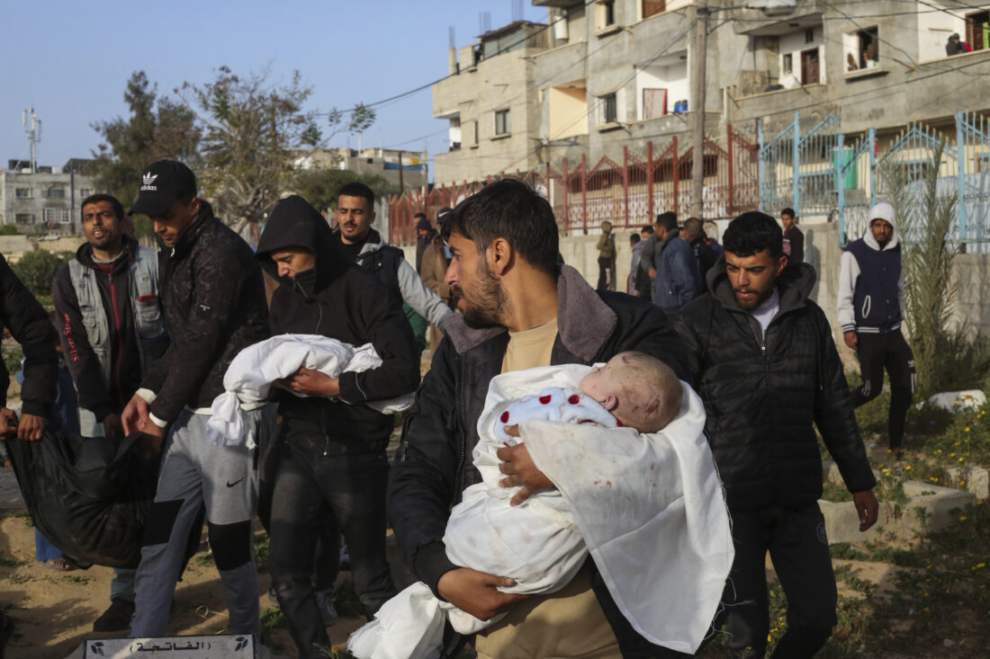 After 10 years of trying, a Palestinian woman had twins. An Israeli air ...